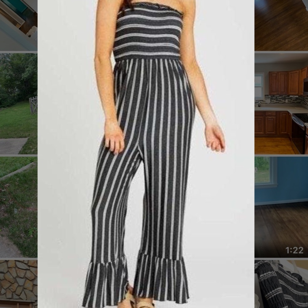 Strapless jumpsuit